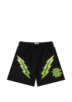 ERIC EMANUEL lightning-bolt shorts - Black