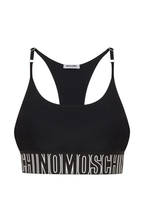 Moschino logo-underband racerback top - Black