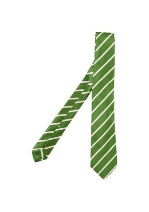 Kiton diagonal-stripe tie - Green