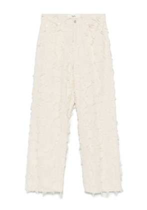 Séfr Nikos fringe-detail jeans - Neutrals