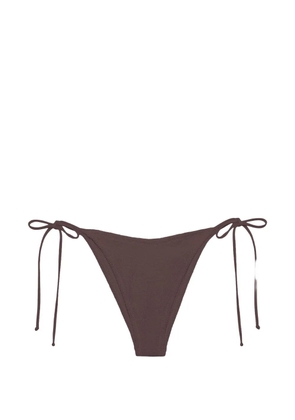 MC2 Saint Barth crinkle-fabric side-tie bikini bottoms - Brown