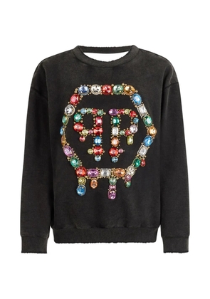 Philipp Plein open-back sweatshirt - Black