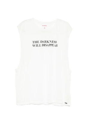 KAMIYA slogan-print T-shirt - White