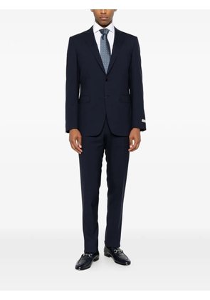 Canali check-pattern wool suit - Blue
