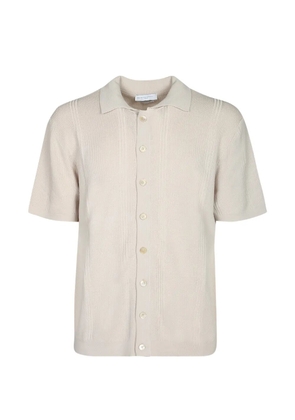 Daniele Fiesoli ribbed short-sleeved cardigan - Neutrals
