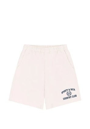 Sporty & Rich Varsity Crest shorts - Neutrals