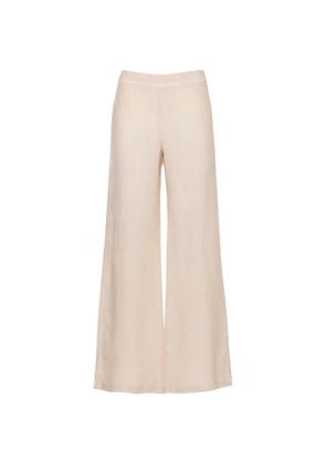 120% Lino linen palazzo pants - Neutrals