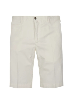 PT Torino button-fastening chino shorts - White