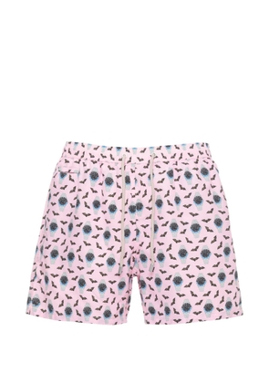 MC2 Saint Barth graphic-print drawstring swim shorts - Pink