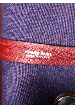 Hermès Pre-Owned Garden Party Toile and Leather 36 tote bag - Blue