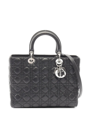 Christian Dior Pre-Owned 2010s Lady Dior Cannage handbag - Black