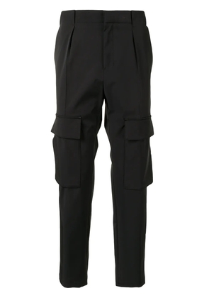 Wooyoungmi slim-fit cargo trousers - Black