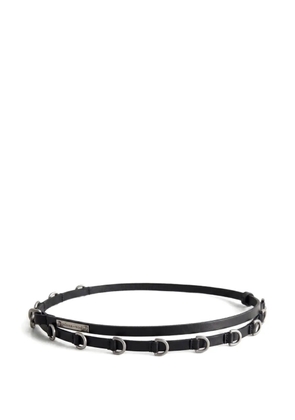 Paloma Wool Nora d-ring leather belt - Black