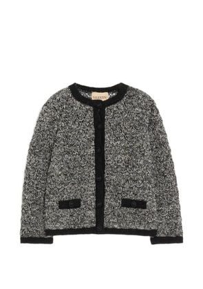 Valentino Garavani linen and lurex knitted jacket - Black
