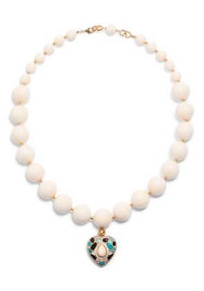 Valentino Garavani Coeur Royal necklace - White