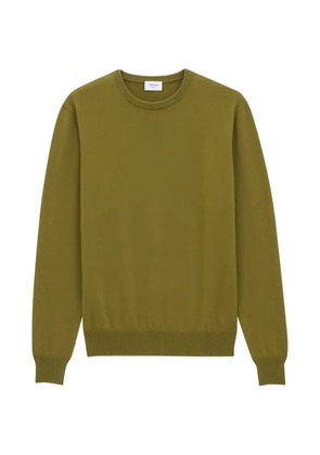 Saint Laurent ribbed-trim sweater - Green