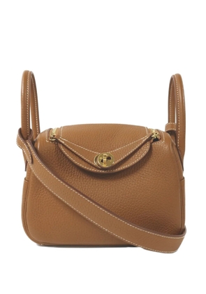 Hermès Pre-Owned mini Lindy leather bag - Neutrals