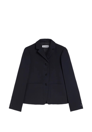 Jil Sander gabardine wool blazer - Blue