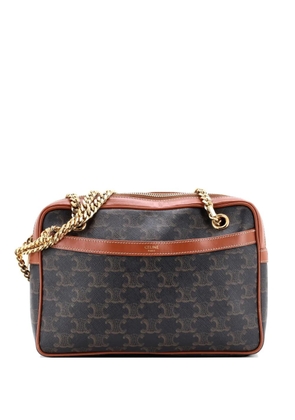 Celine Pre-Owned Patapans Bag Triomphe Coated Canvas Small shoulder bag - Brown