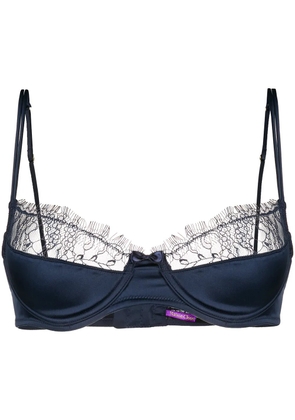 Maison Close underwired cupless lace bra - Blue