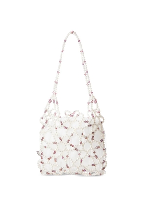 0711 Jasmine faux-pearl shoulder bag - Neutrals