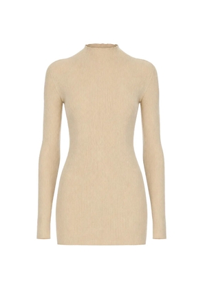 Rick Owens ribbed-knit high-neck sweater - Neutrals