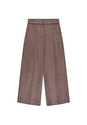slowear herringbone-weave regular-fit trousers - Brown