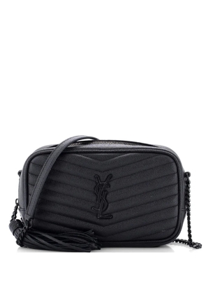 Saint Laurent Pre-Owned Lou Camera Bag Matelasse Chevron Leather Mini crossbody bag - Black