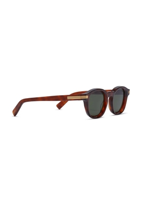 Zegna round-frame tinted sunglasses - Brown