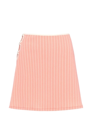 ERES Poolside stripe mini skirt - Pink