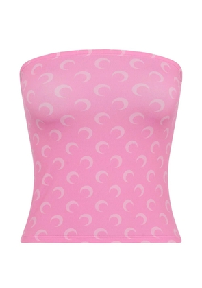 Marine Serre Moon tube top - Pink