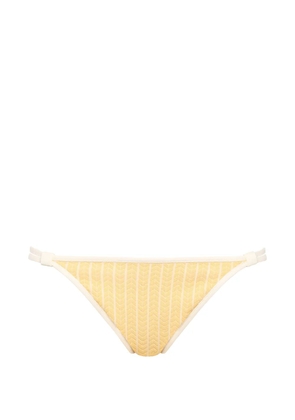 ERES Sunscreen thin chevron bikini briefs - Yellow