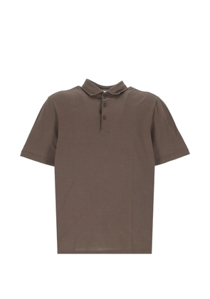 Gran Sasso short-sleeve polo shirt - Brown