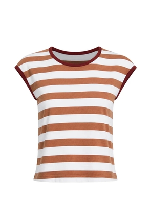 R13 striped T-shirt - White