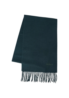 Mulberry fringed cashmere scarf - Green