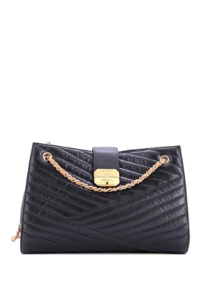 CHANEL Pre-Owned Gabrielle Tote Chevron Leather Large satchel - Black
