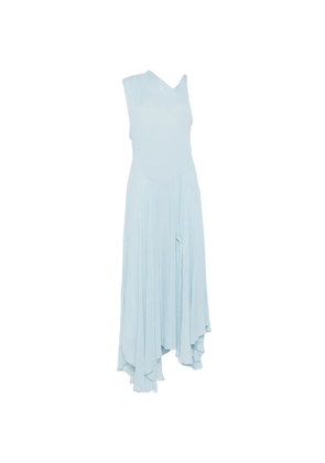 Semicouture asymmetric pleated dress - Blue