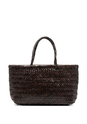 DRAGON DIFFUSION woven leather tote bag - Brown