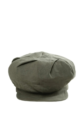 Yohji Yamamoto pleated newsboy hat - Green