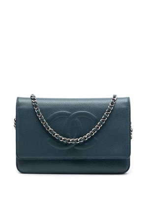 CHANEL Pre-Owned 2012-2013 CC Caviar Wallet On Chain crossbody bag - Blue