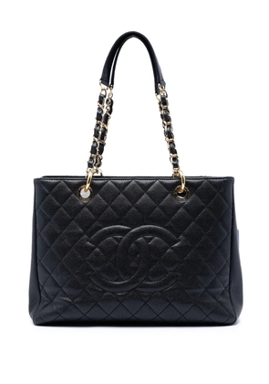 CHANEL Pre-Owned 2013-2014 Caviar Grand Shopping tote bag - Black