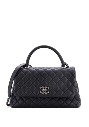 CHANEL Pre-Owned Coco Top Handle Bag Quilted Caviar Small crossbody bag - Black