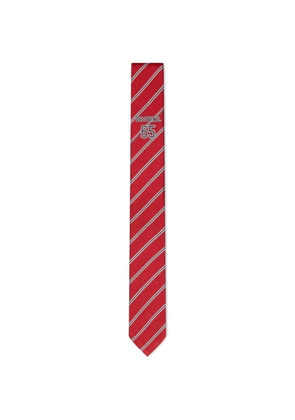 Thom Browne diagonal-stripe tie - Red