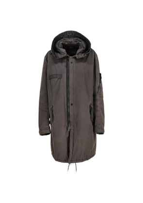 Stone Island hooded parka coat - Grey