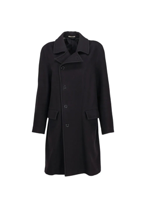 Boglioli button-up storm-flap coat - Blue