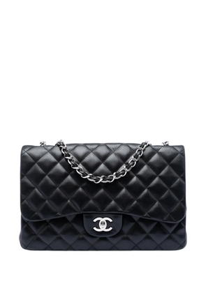 CHANEL Pre-Owned 2008-2009 Jumbo Classic Lambskin Single Flap shoulder bag - Black