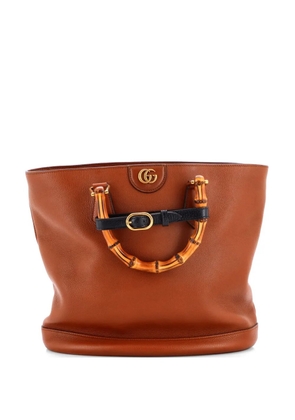Gucci Pre-Owned Diana Bamboo Handle Round Leather Medium tote bag - Brown