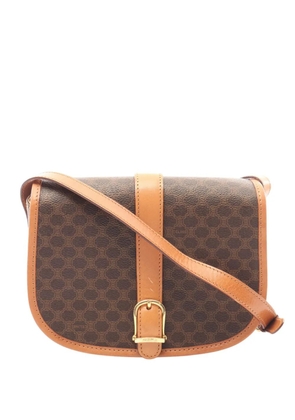 Celine Pre-Owned 20th Century Macadam Coated Canvas shoulder bag - Brown