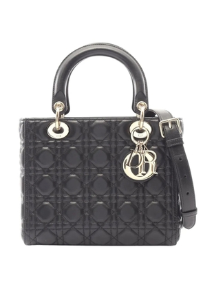 Christian Dior Pre-Owned 2010-2026 Medium Lambskin Cannage Lady Dior satchel - Black