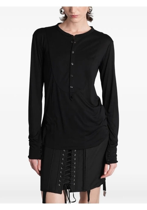 ANGELICA MONTINI STUDIOS Romi bib-detail sweatshirt - Black